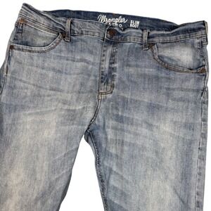 Wrangler Retro Slim Boot Cut Jeans Mens Light Wash Denim Size 38x30